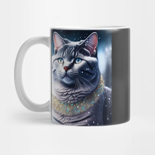 British Shorthair Makes Winter Wonderland Magic Mug